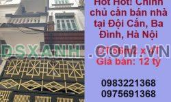⭐Hot Hot! Chính chủ cần bán nhà tại Đội Cấn, Ba Đình; 12 tỷ; 0983221368