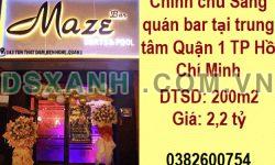 ⭐Chính chủ Sang quán bar tại trung tâm Quận 1 TP Hồ Chí Minh; 0382600754
