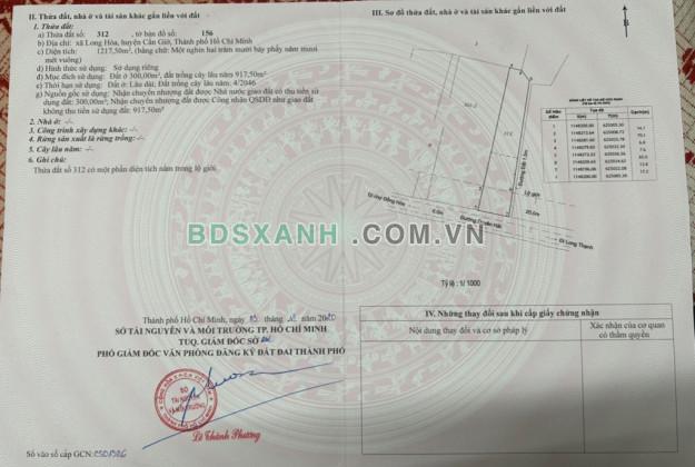 Bán Đất Mặt Tiền Duyên Hải Cần Giờ Cực Đẹp