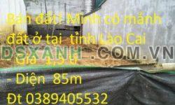 Bán đất! Mình có mảnh đất ở tại ngõ 651 tổ 4, phường Sa Pa, là tổ 9b thị trấn Sa Pa cũ, tỉnh Lào Cai