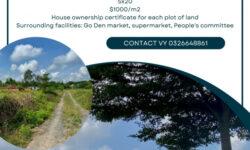 Lô đất 100m2 cạnh trường THPT Gò Đen chỉ 2 tỷ 5