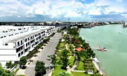 Bán nhà phố ven sông The Pearl Riverside, ngay TT Bến Lức. TT chỉ 1%/tháng. SHR