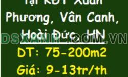 ⭐Cho thuê cả nhà thô tại KĐT Xuân Phương, Vân Canh, từ 9tr/th; 0904558118