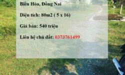 Chính Chủ Bán Đất 80m2 tại Phước Tân, Biên Hòa, Đồng Nai