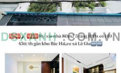 Nhà 80m2 dòng tiền 450tr mỗi năm cắt lỗ còn 8tỷ xíu gần CV Lê Thị Riêng