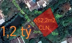 Bán lô đất vườn chuyển thổ phân lô giá 1,2 tỷ