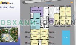 Sở hữu Căn hộ 2PN view Đông Bắc- Hồ bơi  62m2 tại Bcons Sala chỉ với 280 triệu, Giá gốc chủ đầu tư chiết khấu 100tr