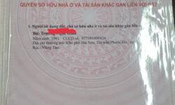Cần Bán Gấp Nhà Đất mặt Tiền  Bên Hông Chợ Phước Hải Thị Trấn Phước Hải, Đất Đỏ , BR-VT