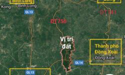 Đất mặt tiền đường liên tỉnh DT756 lộ giới 42m và đất mặt tiền đường liên xã Minh Lập – Quang Minh lộ giới 18m. GIÁ F0