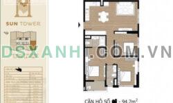 CHUNG CƯ HDI CT1A SUN TOWER – VÕ CHÍ CÔNG -95M2 GIÁ 7.5 TỶ MỚI ĐẸP – Ở NGAY – CHUNG CƯ TÂY HỒ