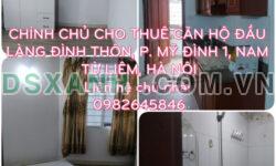 Chính chủ cho thuê căn hộ tại đầu làng Đình Thôn, P.Mỹ Đình 1, Nam Từ Liêm, Hà Nội, 0982645846