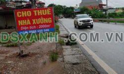 Cho thuê xưởng lâu dài tại Chân Dốc Bình Dân, Thanh Sơn, Phú Thọ.