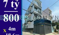 bán nhà góc 2 mặt tiền hẻm xe hơi. dt: 4 x 18,6m, 3 lầu, sân thượng