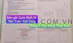 Bán đất đấu giá Băng 3 Phố Mới Thổ Tang, Vĩnh Tường