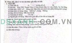 ĐẤT GIÁ RẺ – CHỈ HƠN 2 TỶ – 168M² THANH VINH, HÒA HIỆP BẮC