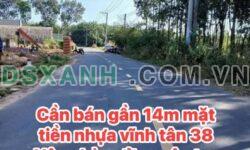 CẦN BÁN GẤP ĐẤT MẶT TIỀN VĨNH TÂN – ĐƯỜNG NHỰA, GẦN KCN