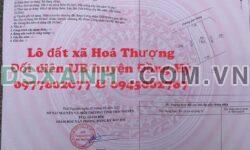 Bán đất 130m2 Huyện Đồng Hỷ, Xã Hoá Thượng, MT 7.5m, giá 9xx triệu