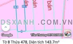 Bán đất Lộc An 143m2, 80m2 thổ cư, giá 650tr, đường ô tô