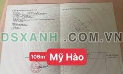 Bán đất 106m đường ô tô, Mỹ Hào, Hưng Yên – Giá chỉ 2.x tỷ