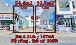 Bán 2 Lô Đất MT KD Tân Phong, 94m2/lô, Giá 3.8 Tỷ/Lô