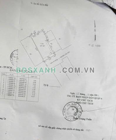 Bán nhà Bến Vân Đồn, Phường 2, Quận 4. DT 4.5m x 10m. Giá 8 tỷ