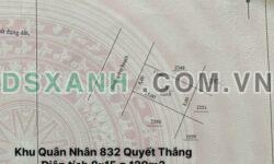 Bán đất KDC 832 Phường Quyết Thắng, TP. Biên Hòa, 120m2, 2.x tỷ