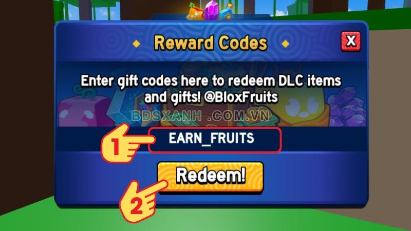Nhập Code Blox Fruit Mới Nhất 3