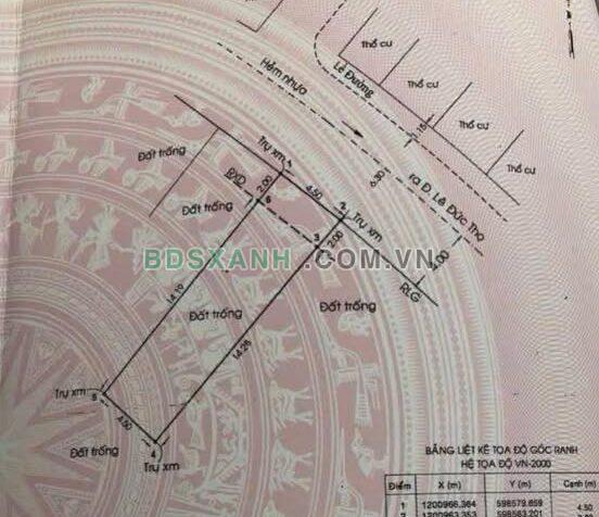 Bán đất Phường 13, 72m2, hẻm 7m, Quận Gò Vấp – Giá 7.2 tỷ TL
