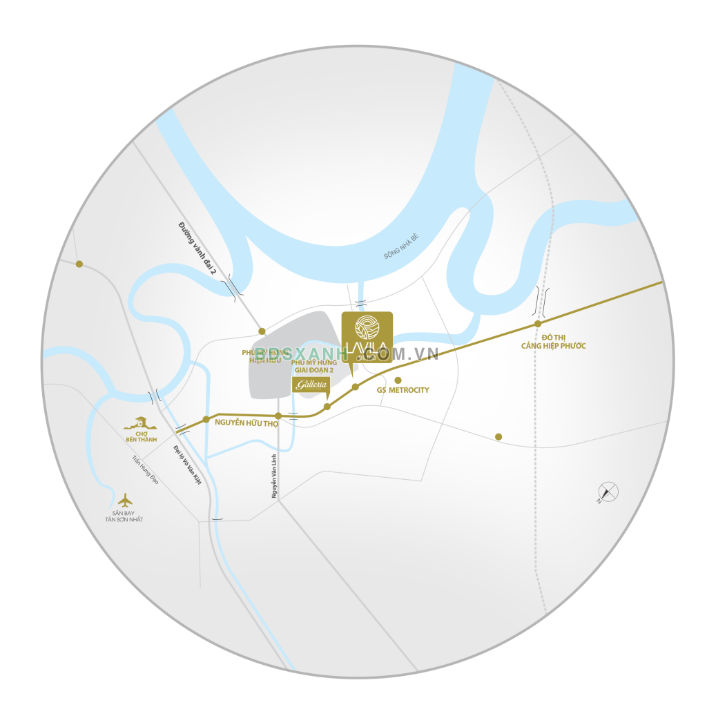 Vị trí dự án Lavila De Rio