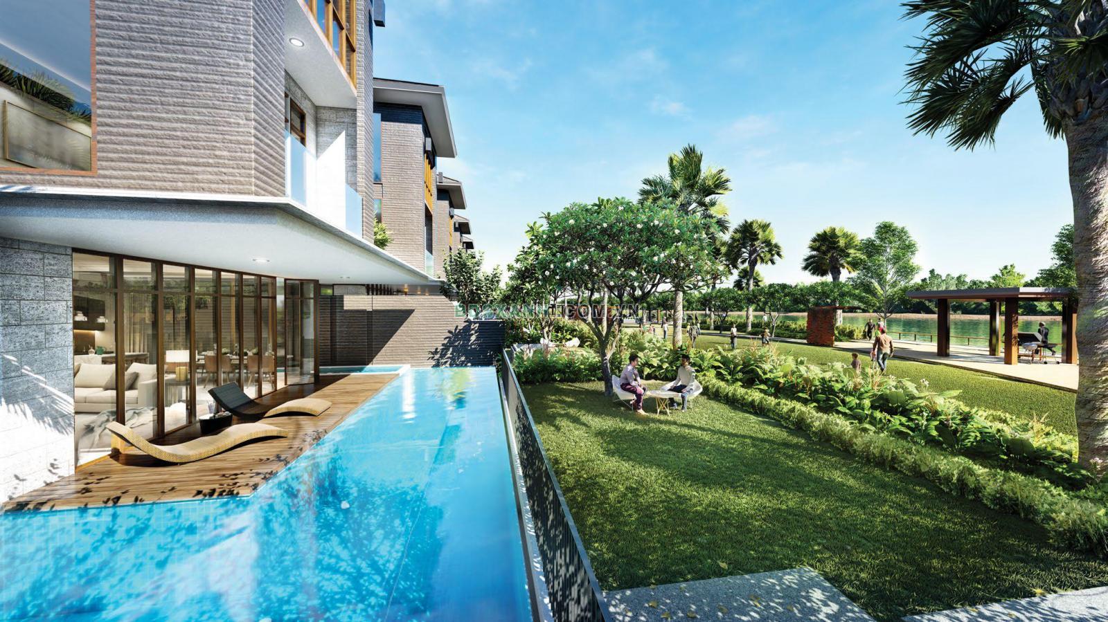 Các biệt thự tại Lavila De Rio đều sở hữu hộ bơi và sân vườn riêng