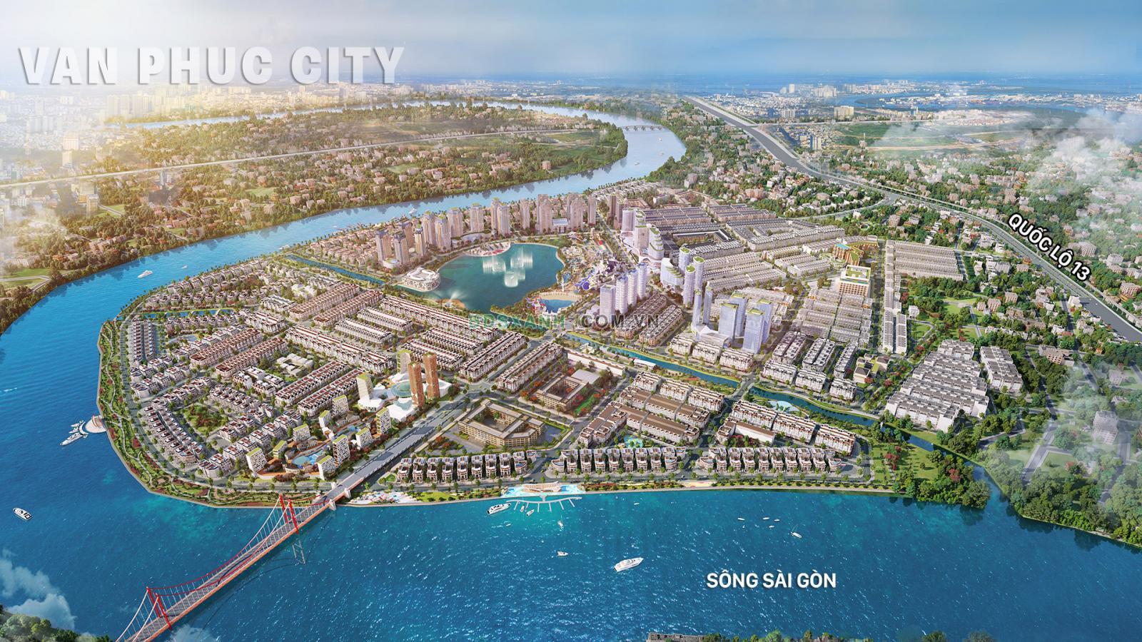 Phối cảnh dự án khu đô thị Vạn Phúc City