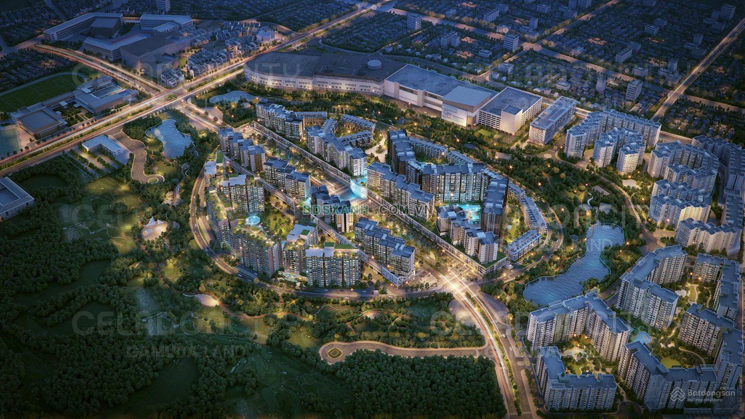 Chung cư Diamond Alnata nằm trong quần thể Celadon City