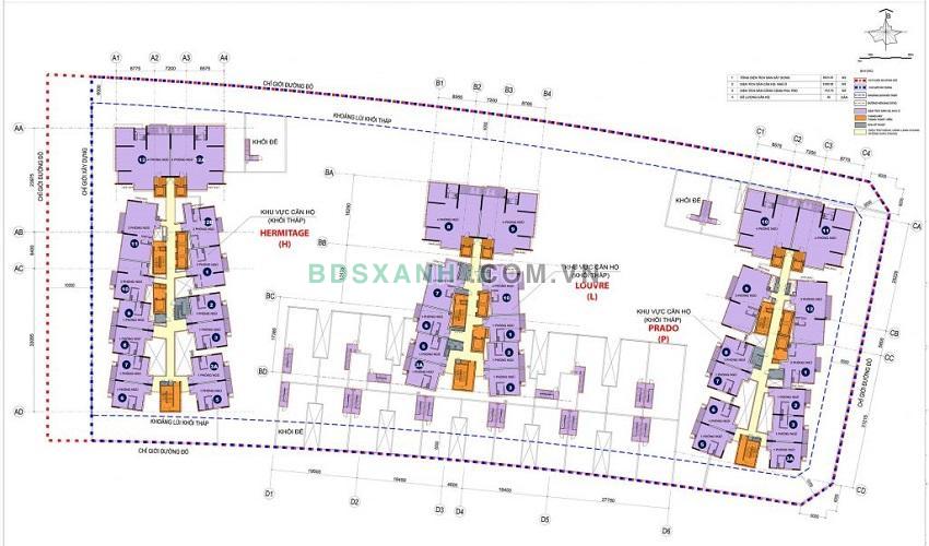 Mặt bằng tổng thể Dự án The Galleria Residence