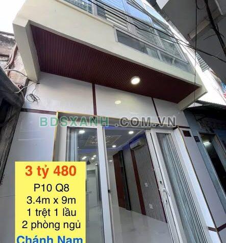 Bán nhà Chánh Hưng, Phường 10, Quận 8, 3.4x9m, Giá chỉ 3.48 tỷ