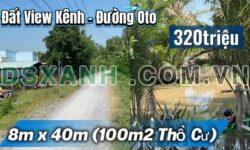 Bán Đất Xã Đồng Sơn, Gò Công Tây, Tiền Giang 8x40m, 100m² thổ cư, Giá 320 Triệu