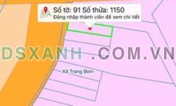 Bán Đất TT Trảng Bom, H. Trảng Bom 110m2 Full TC, Giá Tốt 8xxtr