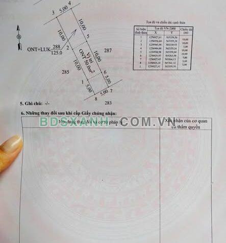 Bán Đất Xã Tân Hòa, Huyện Tân Châu 5x30m giá 250tr
