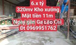 Bán Kho Xưởng 320m² Phố Minh Khai, TP Lào Cai giá 6.x tỷ