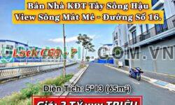 Bán nhà 65m² KĐT Tây Sông Hậu, Phường Mỹ Phước, TP Long Xuyên 3.x tỷ