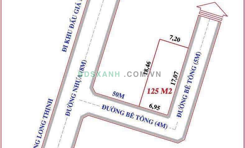 Bán đất Xã Nghi Thịnh, Huyện Nghi Lộc, 2MT, 120m², 1 tỷ X