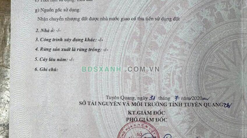 Bán 125m² đất Mặt đường Kim Bình, Phường Nông Tiến, TP Tuyên Quang < 2 tỷ