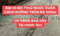 Bán Đất 71m2 Phường Ngọc Xuân, Ngõ Giang Linh, Thành phố Cao Bằng