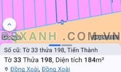 Bán Đất Xã Tiến Thành, TP Đồng Xoài 6x31m TC100 Giá 699tr