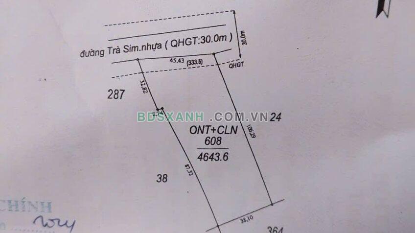 Bán Đất 1800m² Đường Trà Sim, Xã Ninh Điền, Huyện Châu Thành, 1.8 Tỷ