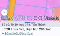 Bán đất 6x34m KP3, Phường Tiến Thành, Thành phố Đồng Xoài 890tr