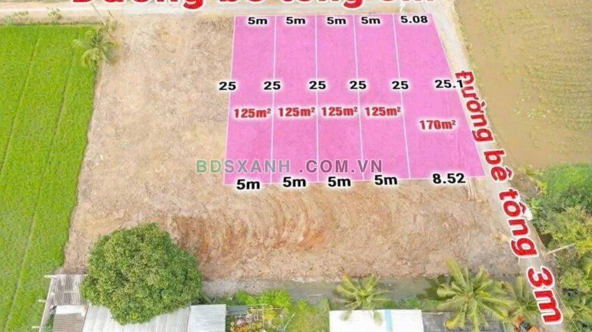 Bán 125m2 Xã Nhựt Chánh, Huyện Bến Lức, Long An giá 629tr