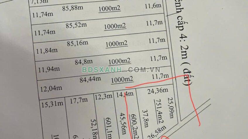 Bán Đất vườn lô góc 751m2 Huyện Thủ Thừa, Long An 590tr TL