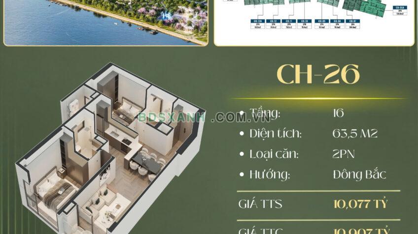 🔥 Bán căn 2PN Sunshine River Park 63.5m² | View đẹp | Giá tốt | Tây Hồ – Ciputra