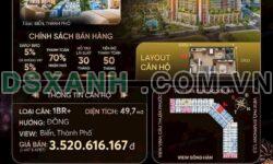 Bán Căn hộ 1PN+ Sun Symphony, 49.7m2, Q. Sơn Trà, Đà Nẵng, 2.709 tỷ