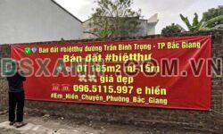 Bán đất 185m2 MT 15m, Trần Bình Trọng, Đại Phúc, Thành phố Bắc Ninh